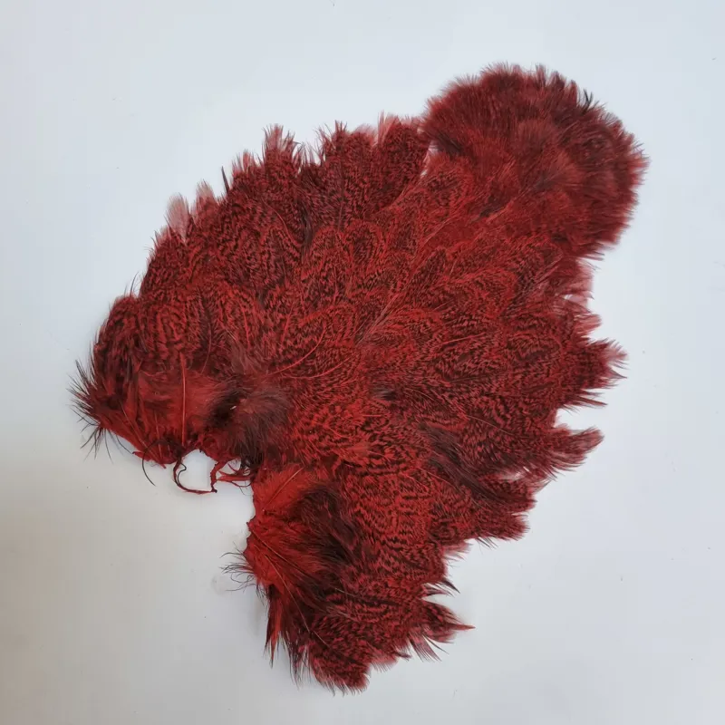 Whiting Coq de Leon Hen Soft Hackle with Chickabou in Speckled Red-2